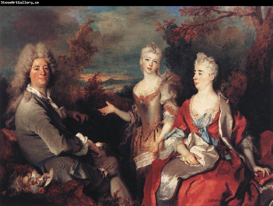 Nicolas de Largilliere The Artist and his Family